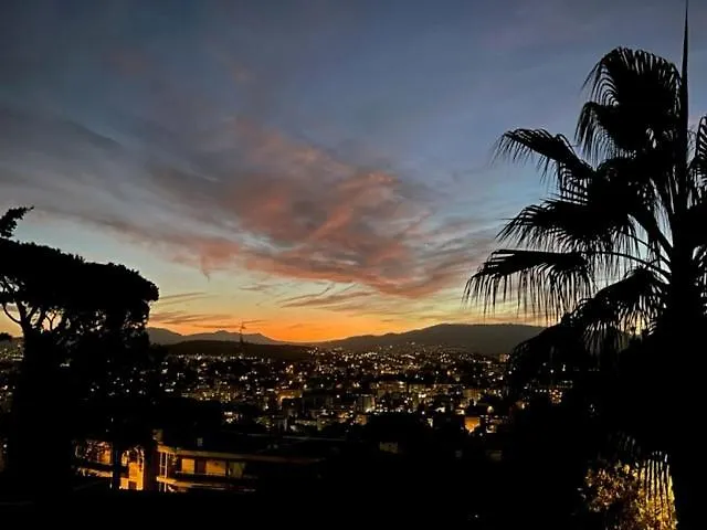 Apartmán Au Calme, Dans La Verdure, Vue Panoramique Sur Cannes Le Cannet Francie